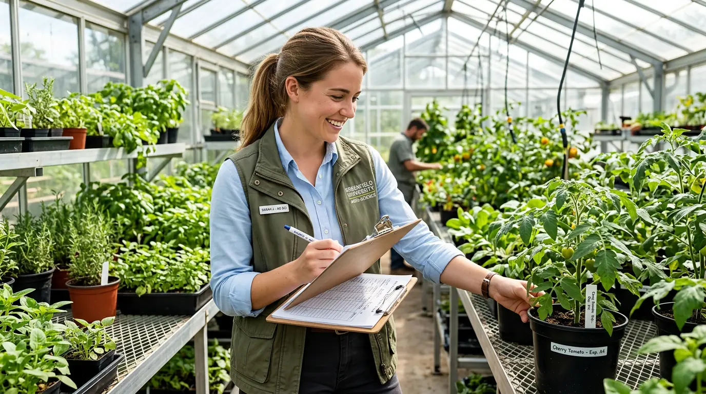 Agrillano team member harvesting from orchard trees