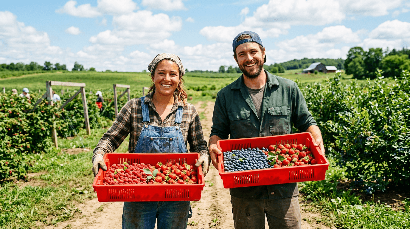 Fresh produce fields